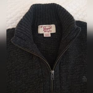 Original Penguin men's XL wool zip up sweater.